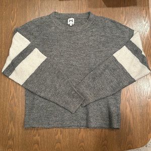 John & Jenn Grey‎ Varsity Stripe Sweater